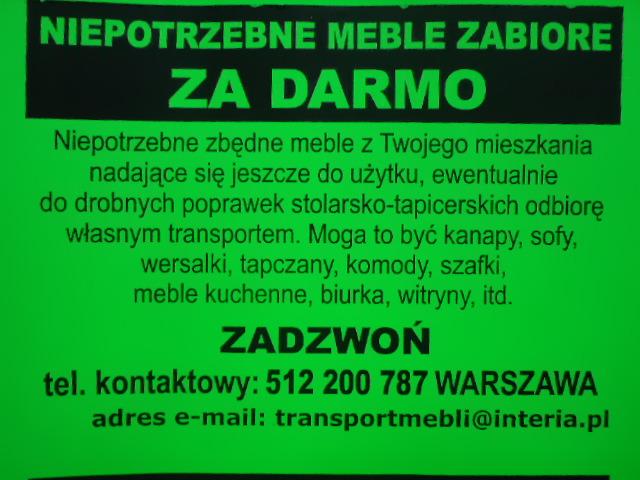 Wywóz mebli warszawa, mazowieckie