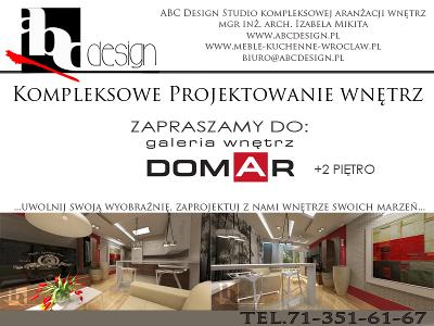 Projektowanie wnętrz Wrocław DOMAR + 2 piętro - kliknij, aby powiększyć