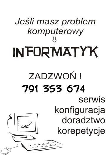 Informatyk - Otwock i okolice - 791 353 674