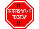 Przepisywanie tekstów, transkrypcja, cała Polska