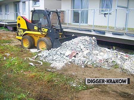 Usługi wynajem BOBCAT kraków bobcatem bobcata jcb, małopolskie