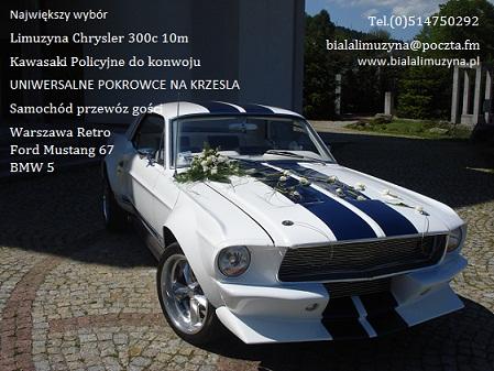 Chrysler 300c 10m Mustang  Wynajem Kraków Tarnów, Nowy Sacz, małopolskie