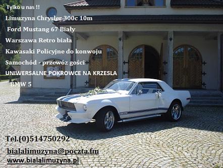 Chrysler 300c 10m Mustang  Wynajem Kraków Tarnów, Nowy Sacz, małopolskie
