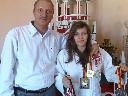 Aliaksandr Haretski z pacjentką - mistrzynią juniorek w judo
