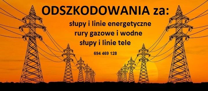 Odszkodwania za słupy, służebność przesyłu, Sosnowiec , śląskie