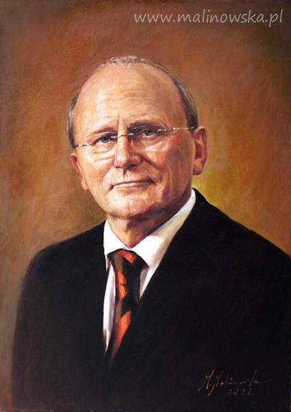 Portret reprezentacyjny, olej na płótnie 50 x 70 cm, 2012