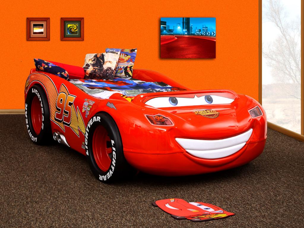 ŁÓŻKO AUTO SAMOCHÓD DISNEY CARS 2 ZYGZAK MCQUEEN, Prudnik, opolskie