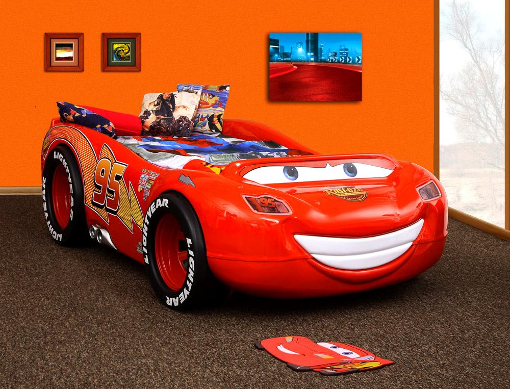 ŁÓŻKO DZIECIĘCE AUTO SAMOCHÓD DISNEY CARS 2 ZYGZAK MCQUEEN