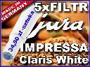 5x Filtr ekspresów Jura  IMPRESSA  Claris White