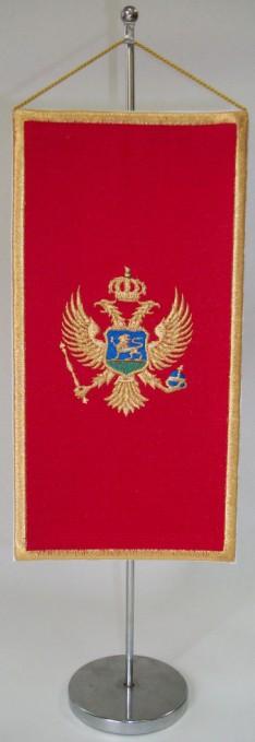 haftowany proporczyk państwowy - Czarnogóra