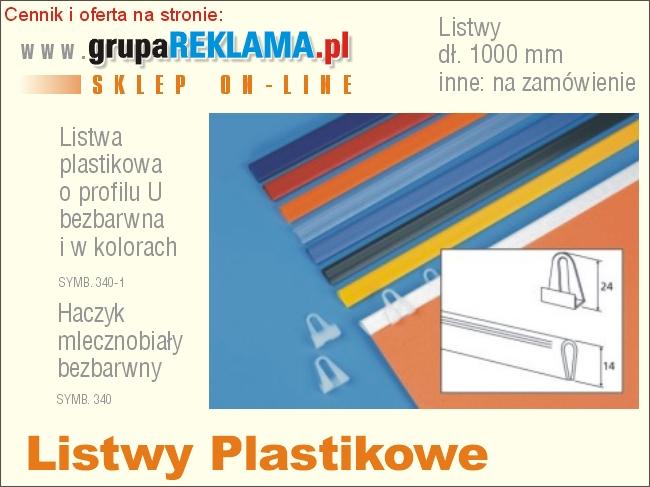 Listwa plakatowa oprofilu U