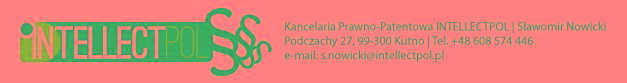 Kancelaria patentowa, pełnomocnik przed Urzędem Patentowym, patent,, Kutno, łódzkie