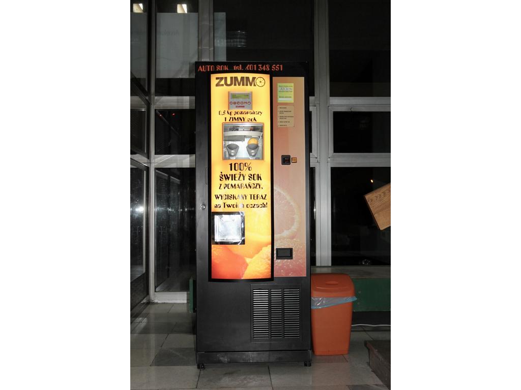 Jedna z wybranych lokalizacji Autosok - zdrowy vending