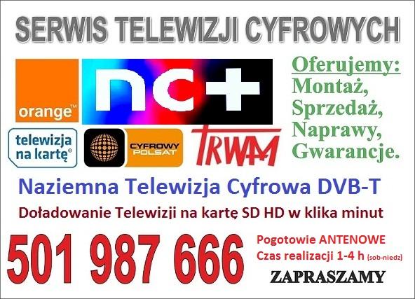 Montaż anten,ustawienie anteny,telewizja na kartę,trwam,DVB-T,doładowa, Lubin, dolnośląskie