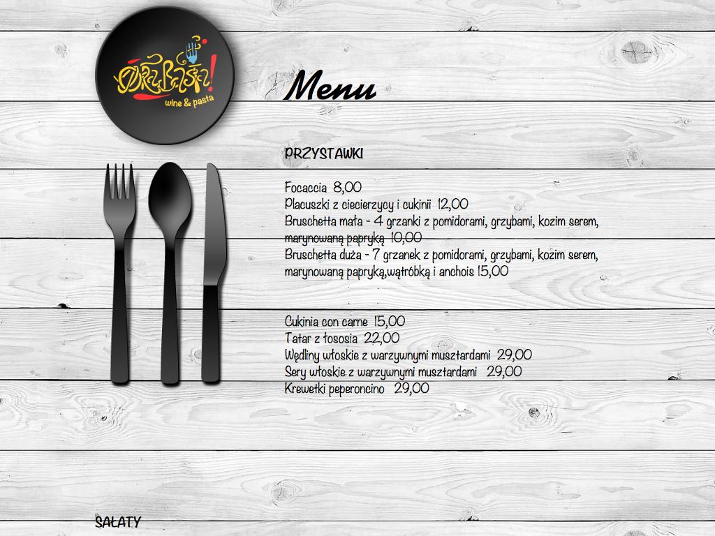 Strona internetowa restauracji Ora Basta! - www.orabasta.pl