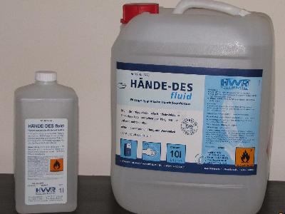 HANDE-DES Fluid opakowanie 1 i 10 litrowe. - kliknij, aby powiększyć