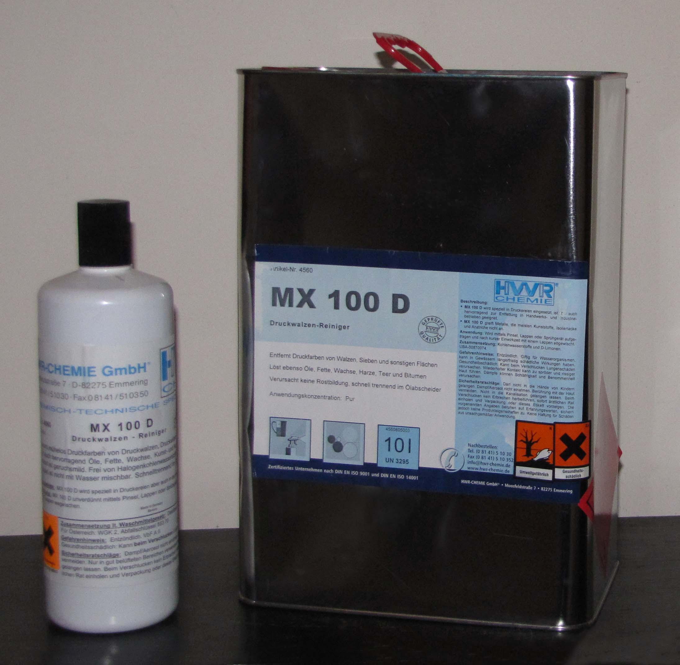 MX - 100 D preparat do czyszczenia wałków drukarskich