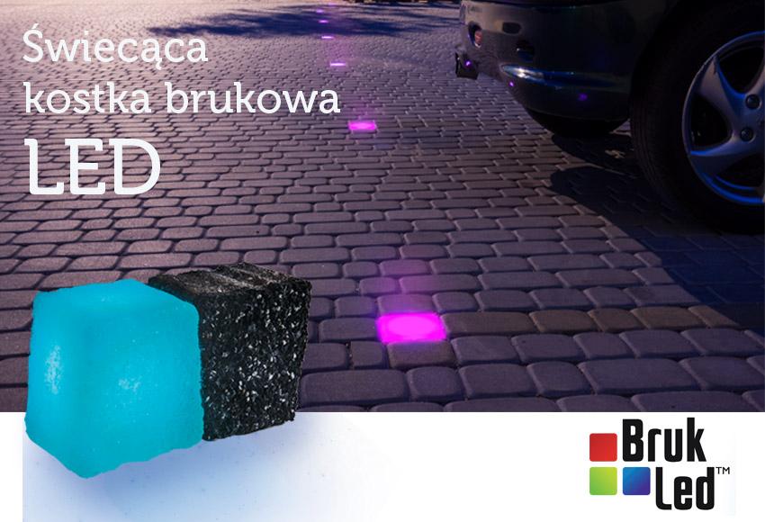 Świecąca kostka brukowa LED