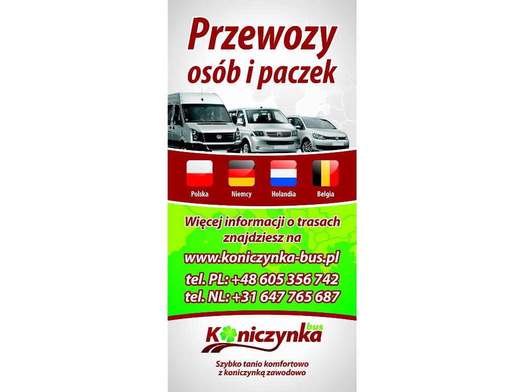 Koniczynka Bus, międzynarodowy przewóz osób i paczek, Człuchów, pomorskie