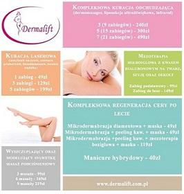 Dermalift, lifting, sonoforeza, mezoterapia, manicure, laserowe,  , Białystok, podlaskie