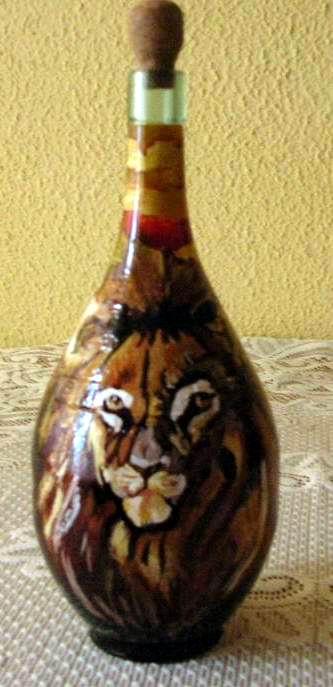 butelka z lwem