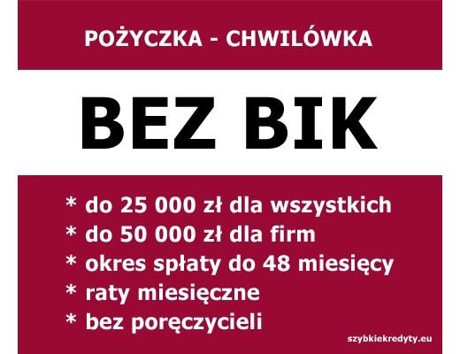 Pożyczka pozabankowa do 25 000 zł i do 50 000 zł dla firm bez BIK. 