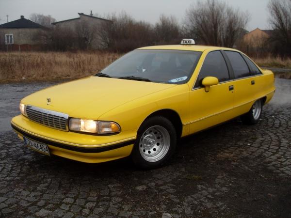 YELLOW TAXI ZAWIERCIE NOWOJORSKA TAKSÓWKA CHEVROLET CAPRICE