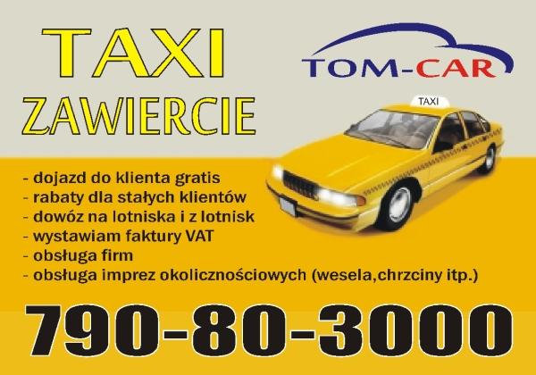 YELLOW TAXI ZAWIERCIE NOWOJORSKA TAKSÓWKA CHEVROLET CAPRICE