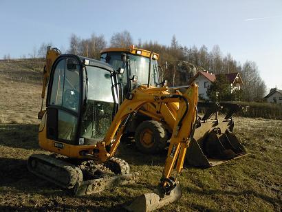 Minikoparka minikoparką usługi prace ziemne wykopy  Kraków , Jerzmanowice, małopolskie