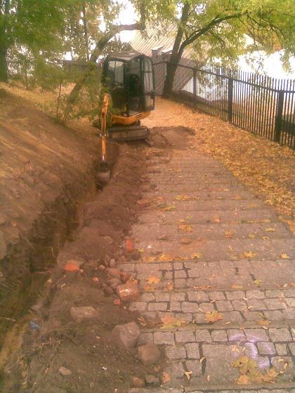 Minikoparka minikoparką usługi prace ziemne wykopy  Kraków , Jerzmanowice, małopolskie