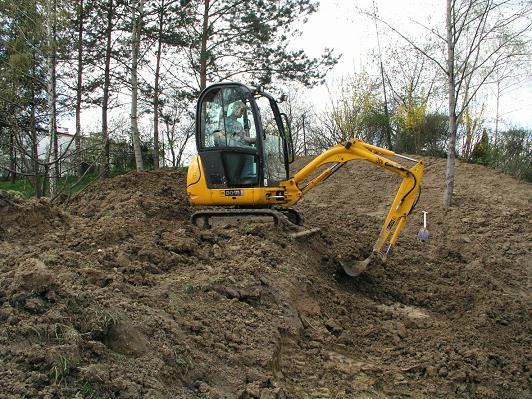 Minikoparka minikoparką usługi prace ziemne wykopy  Kraków , Jerzmanowice, małopolskie