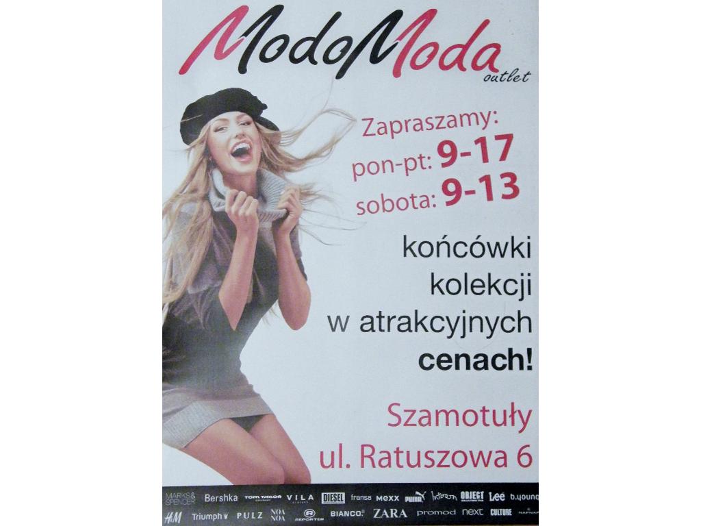 Modomoda outlet - końcówki kolekcji