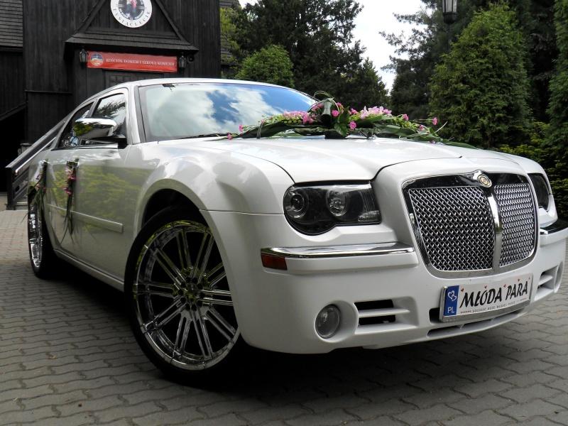 Nie kremowy Chrysler 300c bialy koła 22cale wynajem do slubu Slask, Rybnik, śląskie