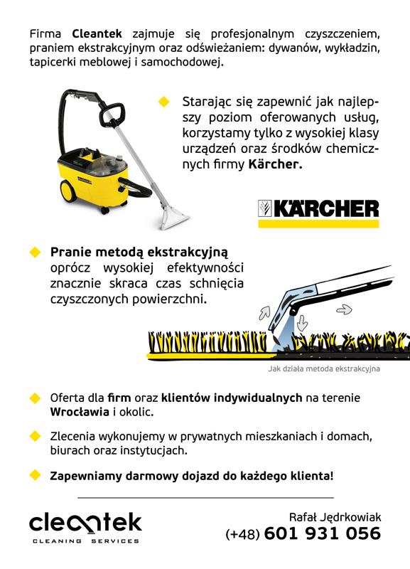 Pranie, dywanów, wykładzin, tapicerki meblowej i samochodowej, Wrocław, dolnośląskie