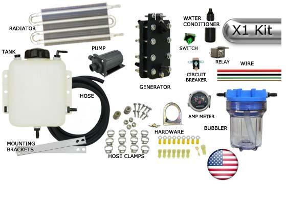 Extreme 180 X1  -  3 Cell 4 Plate Dry Cell HHO Generator (COMPLETE KIT)