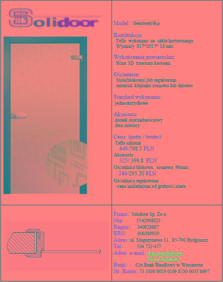 Drzwi szklane Soliglass-Geometrika