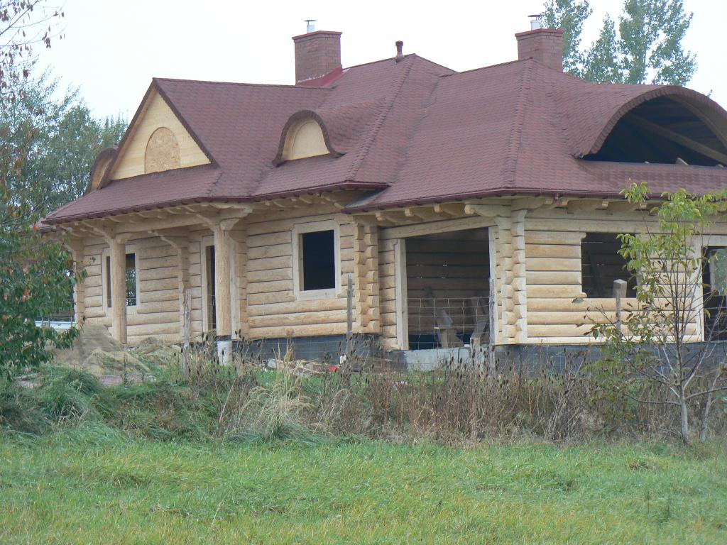Budowa domów z litego bala świerkowego, Tarnobrzeg, podkarpackie