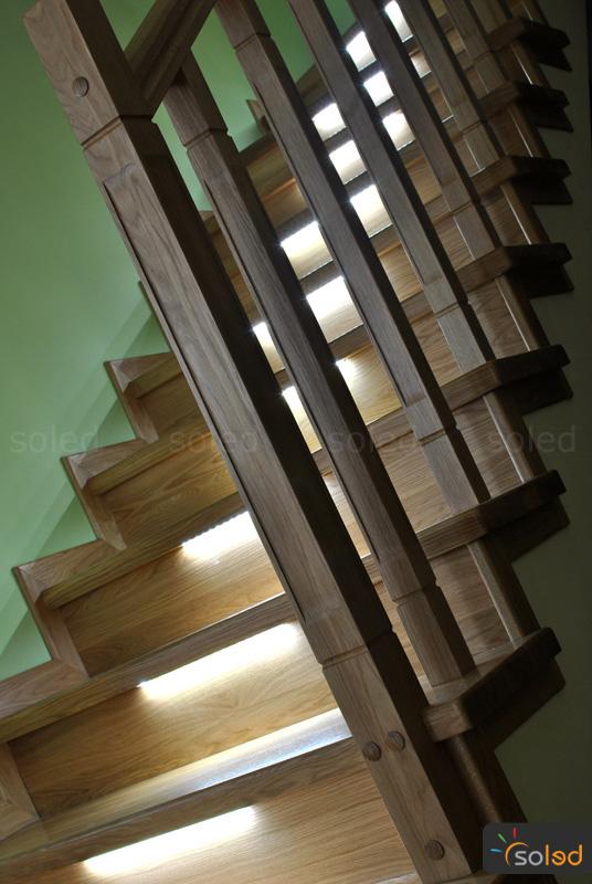 Oświetlenie LED na schodach - SOLED