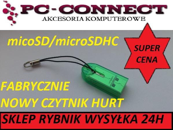 CZYTNIK KART MICROSD /  MICRO SDHC GOLD FINGER HURT