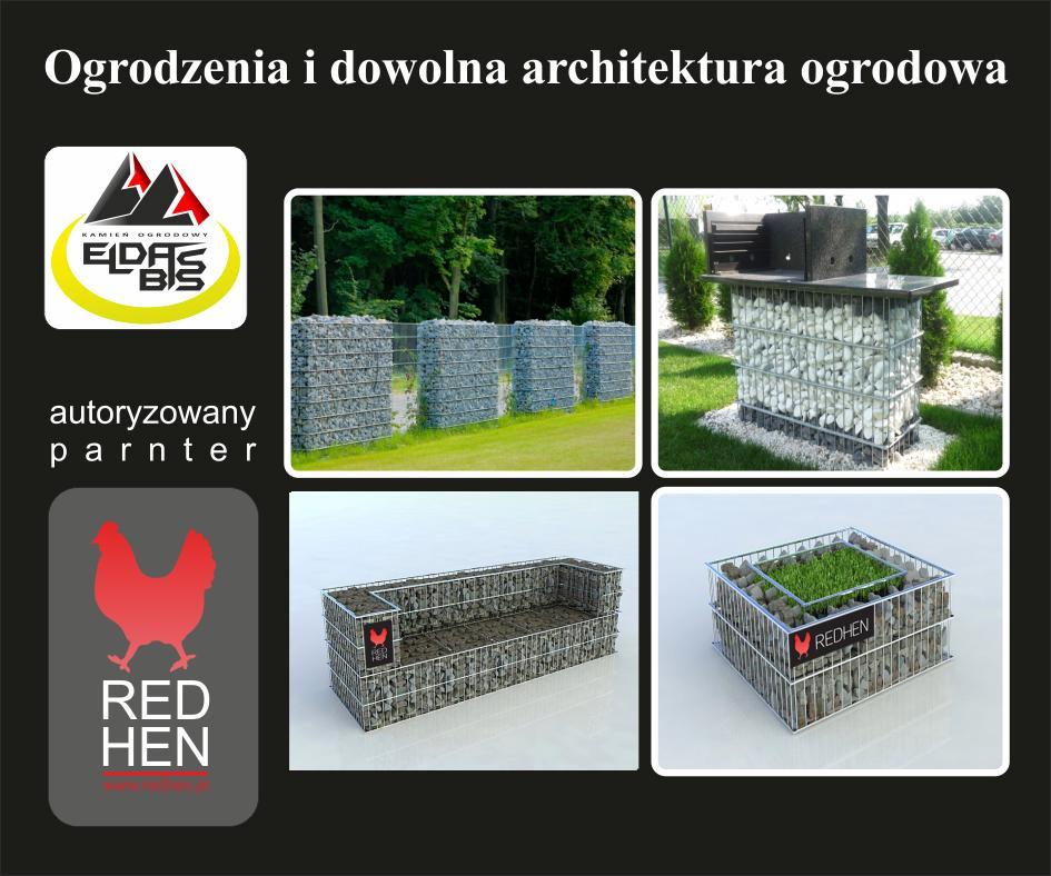 Gabiony kosze na ogrodznie i dowolną architekturę ogrodową EldasBis