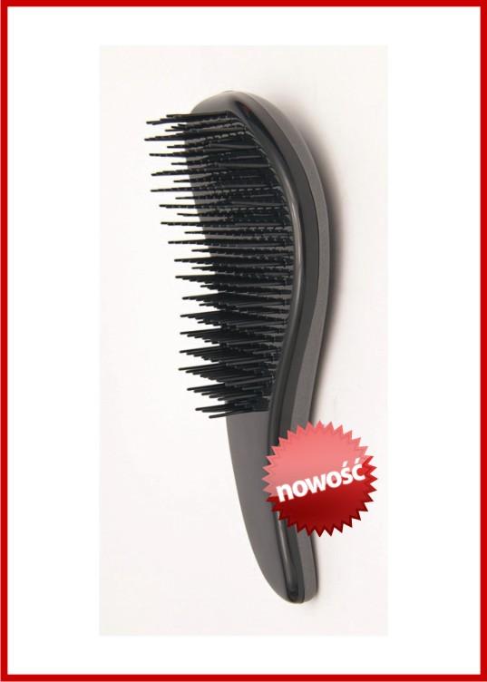 Szczotka do rozczesywania włosów Detangle Brush szaro - czarna