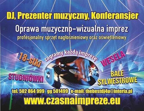 DJ Prezenter muzyczny Wodzirej Będzin i cały kraj , śląskie