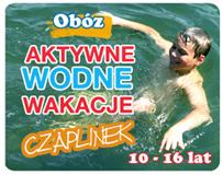 Aktywne Wodne Wakacje 10-15 lat, Czaplinek, zachodniopomorskie