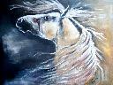 DIANA ART  obraz olejny  WICHER  konie horses