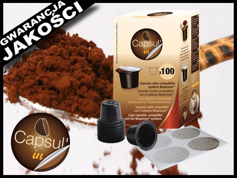 PUSTE KAPSUŁKI DO  EKSPRESÓW NESPRESSO Capsul'in w - waw