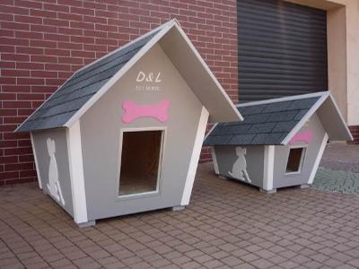buda dla psa classic z dachem dwuspadowym D&L PET HOME  - kliknij, aby powiększyć