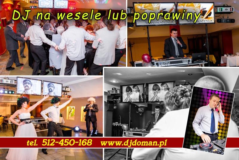 Dj na wesele małopolskie, karaoke, zabawy, prezenter Doman