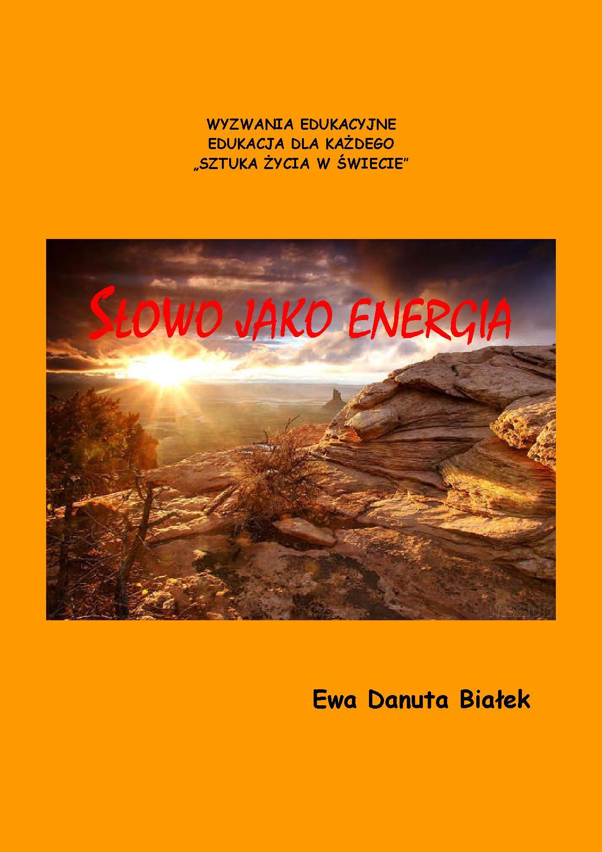 Okładka książki SŁOWO JAKO ENERGIA