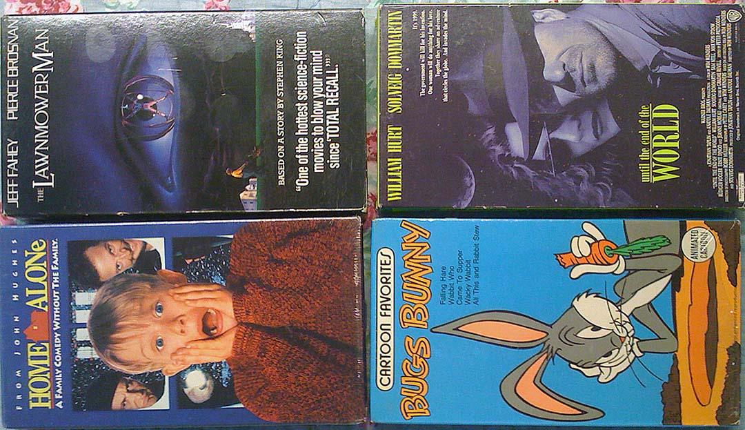 Filmy na kasetach VHS z domowej wideoteki  -  po 1 za szt