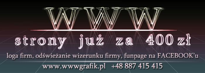 Strony już od 400,-